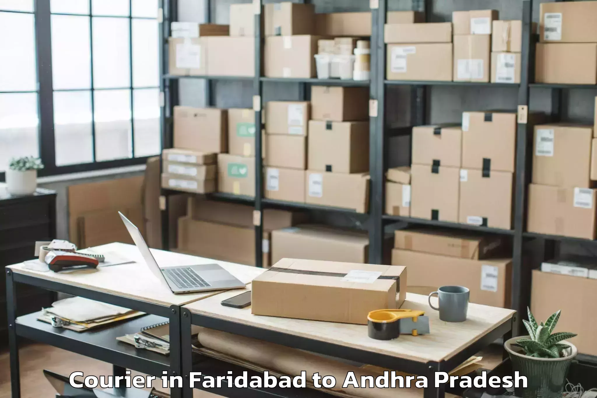 Expert Faridabad to Jaggampeta Courier